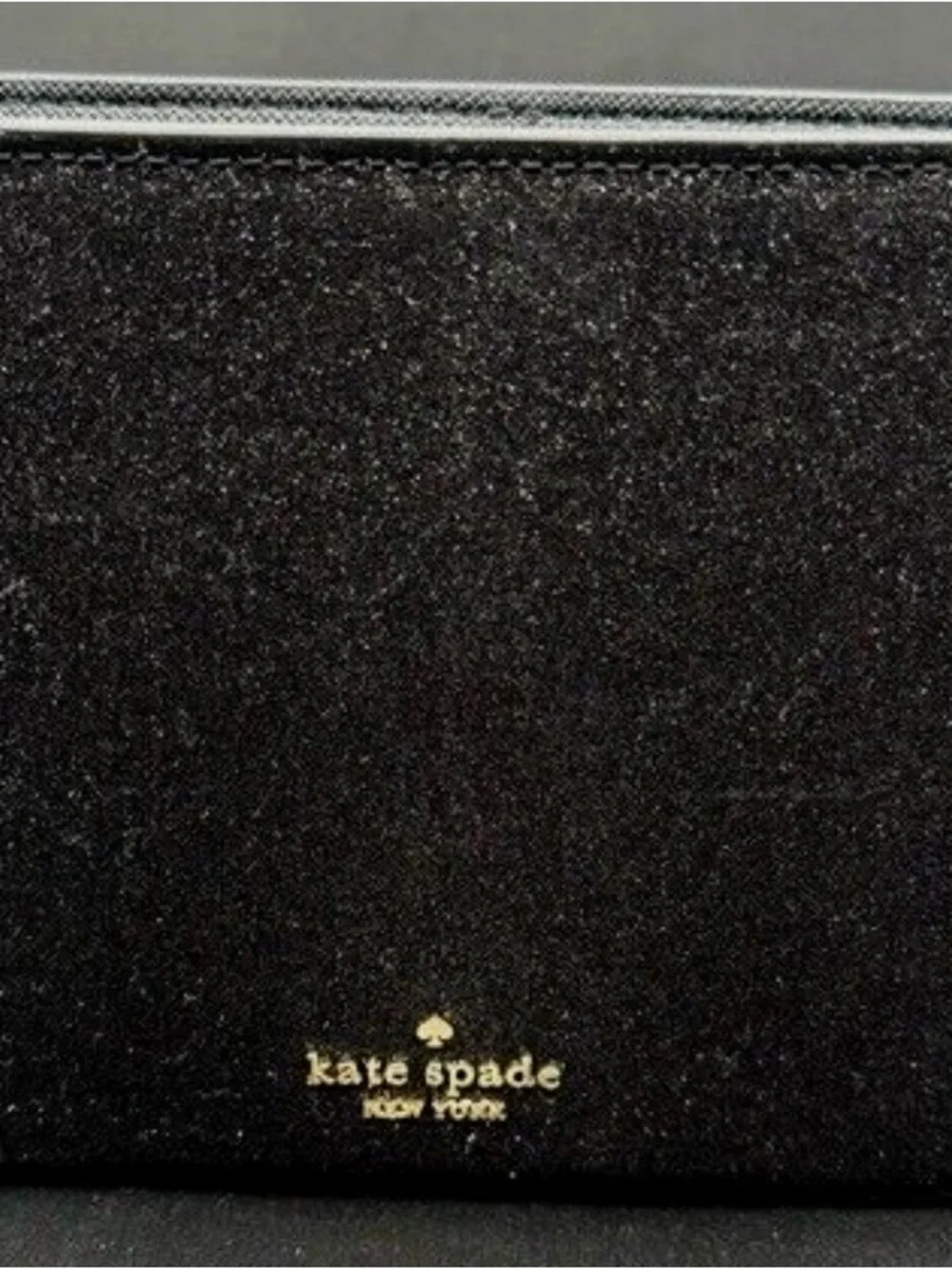 kate spade Black Glitter Chain Crossbody Bag